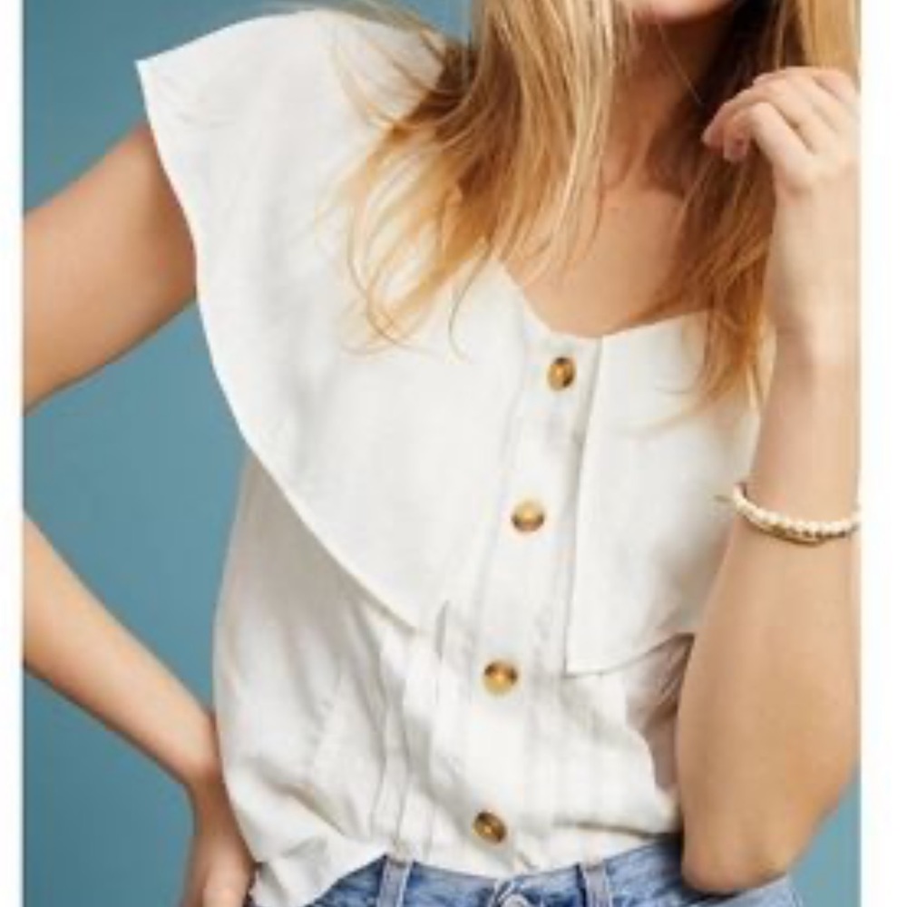 Maeve by Anthropologie button up blouse